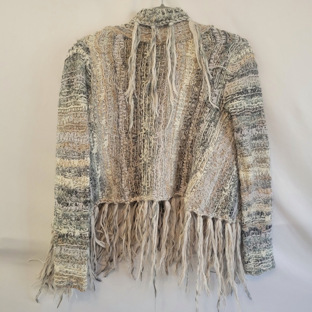 Free People Gray Fringe Cardigan - Picture 12 of 12